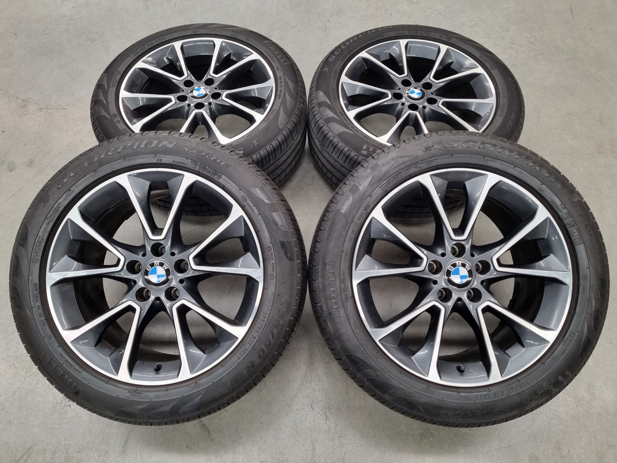 Load image into Gallery viewer, Genuine BMW X5 F15 Style 449 Grey 19 Inch Wheels and Tyres Set of 4