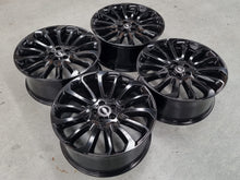 Load image into Gallery viewer, Genuine Range Rover Vogue Turbine Black 22 Inch Alloy Wheels Set of 4