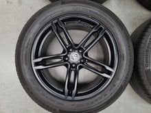 Load image into Gallery viewer, Genuine Porsche Macan S 19 Inch Black Wheels and Tyres Set of 4