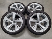 Load image into Gallery viewer, Genuine Bentley Bentayga Silver 22 Inch Forged Wheels and Tyres Set of 4