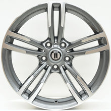 Load image into Gallery viewer, M450 19 Inch Staggered ET35 Grey Machined