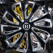Load image into Gallery viewer, Forged BNT10 Black Polished Face 22 Inch Wheels - Bentley Bentayga