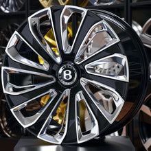 Load image into Gallery viewer, Forged BNT10 Black Polished Face 22 Inch Wheels - Bentley Bentayga