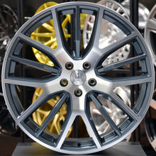 Load image into Gallery viewer, Forged MA01 Grey Machined 20 Inch Staggered Wheels - Maserati Ghibli
