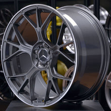 Load image into Gallery viewer, Forged MB165 Grey Machined Lip 20 Inch Staggered Wheels - Mercedes C63 AMG W206