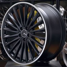 Load image into Gallery viewer, Forged MB175 Black Machined Lip 21 Inch Staggered Wheels - Mercedes Benz EQE AMG
