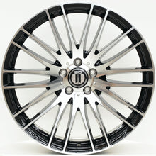 Load image into Gallery viewer, AM300 20x8.5 ET35 5/112 Black Machined Face
