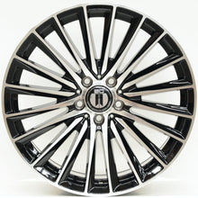 Load image into Gallery viewer, AM350 19 Inch Staggered ET35 Black Machined Face