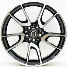 Load image into Gallery viewer, AM430 19 Inch Staggered ET42 Black Machined Face