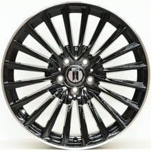 Load image into Gallery viewer, AM500 19 Inch Staggered ET35 Black Machined Lip