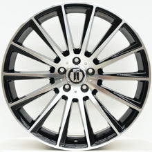 Load image into Gallery viewer, AM500 19 Inch Staggered ET45 Black Machined Face