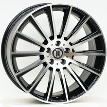 Load image into Gallery viewer, AM500 20 Inch Staggered ET38 Black Machined Face