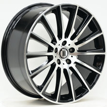 Load image into Gallery viewer, AM500 19 Inch Staggered ET45 Black Machined Face