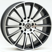 Load image into Gallery viewer, AM500 20 Inch Staggered ET42 Satin Black Machined