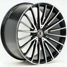 Load image into Gallery viewer, AM600 19 Inch Staggered ET45 Black Machined Face