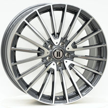 Load image into Gallery viewer, AM600 20 Inch Staggered ET35 Dark Grey Machined Face