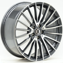 Load image into Gallery viewer, AM600 20 Inch Staggered ET35 Dark Grey Machined Face
