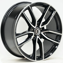 Load image into Gallery viewer, AM612 19 Inch Staggered ET30 Black Machined Face