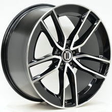 Load image into Gallery viewer, AM613 22 Inch Staggered Black Machined Face
