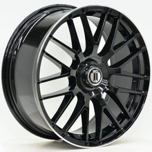 Load image into Gallery viewer, AM635 19x8.5 ET42 5/112 Black Machined Lip
