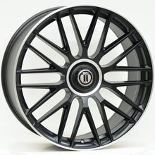 Load image into Gallery viewer, AM637 22 Inch Staggered Satin Black Machined Lip