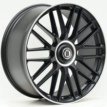 Load image into Gallery viewer, AM637 22 Inch Staggered Satin Black Machined Lip