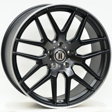 Load image into Gallery viewer, AM638 22x10 ET50 5/112 Black Machined Lip