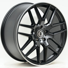 Load image into Gallery viewer, AM638 22x10 ET45 5/130 Black Machined Lip