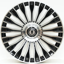 Load image into Gallery viewer, AM650 20 Inch Staggered ET35 Black Machined