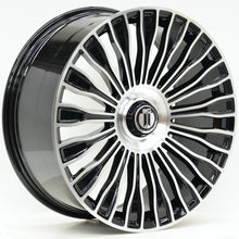 Load image into Gallery viewer, AM650 20 Inch Staggered ET35 Black Machined