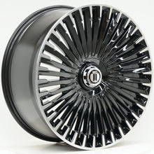 Load image into Gallery viewer, AM670 22x9.5 ET30 5/112 Black Machined Face