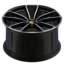 Load image into Gallery viewer, Forged PS01 Black Machined 20/21 Inch Staggered Wheels - Porsche 911 992
