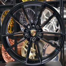 Load image into Gallery viewer, Forged PS01 Black 20/21 Inch Staggered Wheels - Porsche 911 992