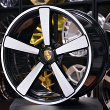 Load image into Gallery viewer, Forged PS05 Black Machined 20/21 Inch Staggered Wheels - Porsche 911 992