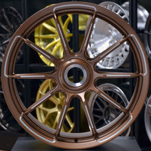 Load image into Gallery viewer, Forged PS07 Dark Gold 20/21 Inch Staggered Wheels - Porsche 911 992 GT3