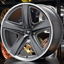 Load image into Gallery viewer, Forged Style 820 Grey Machined Lip 20 Inch Staggered Wheels - Ford Mustang