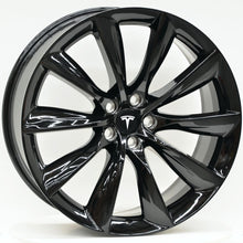 Load image into Gallery viewer, TURBINE Style 22 Inch Staggered Gloss Black Wheels - TESLA Model X
