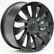 Load image into Gallery viewer, TWISTER Style 21 Inch Staggered Satin Black Wheels - TESLA Model Y