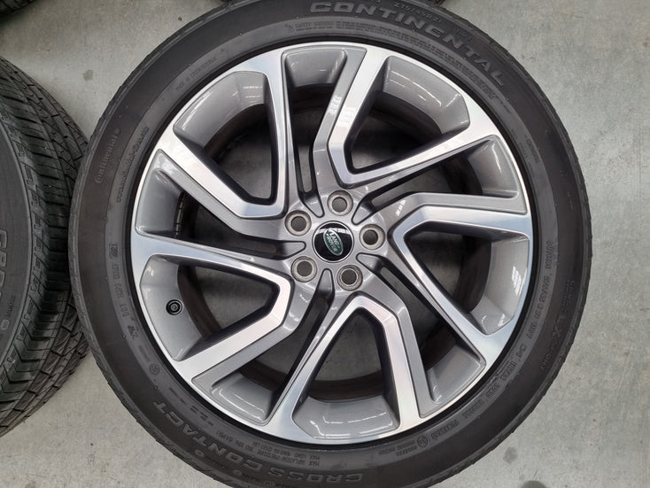 Load image into Gallery viewer, Genuine Range Rover Sport 21 Inch JK62 Grey Machined Wheels and Tyres Set of 4