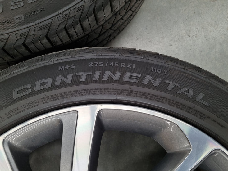 Load image into Gallery viewer, Genuine Range Rover Sport 21 Inch JK62 Grey Machined Wheels and Tyres Set of 4