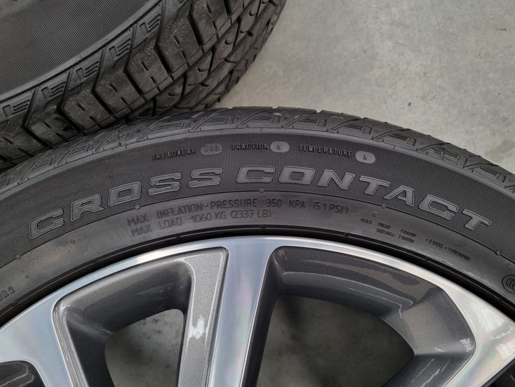 Load image into Gallery viewer, Genuine Range Rover Sport 21 Inch JK62 Grey Machined Wheels and Tyres Set of 4