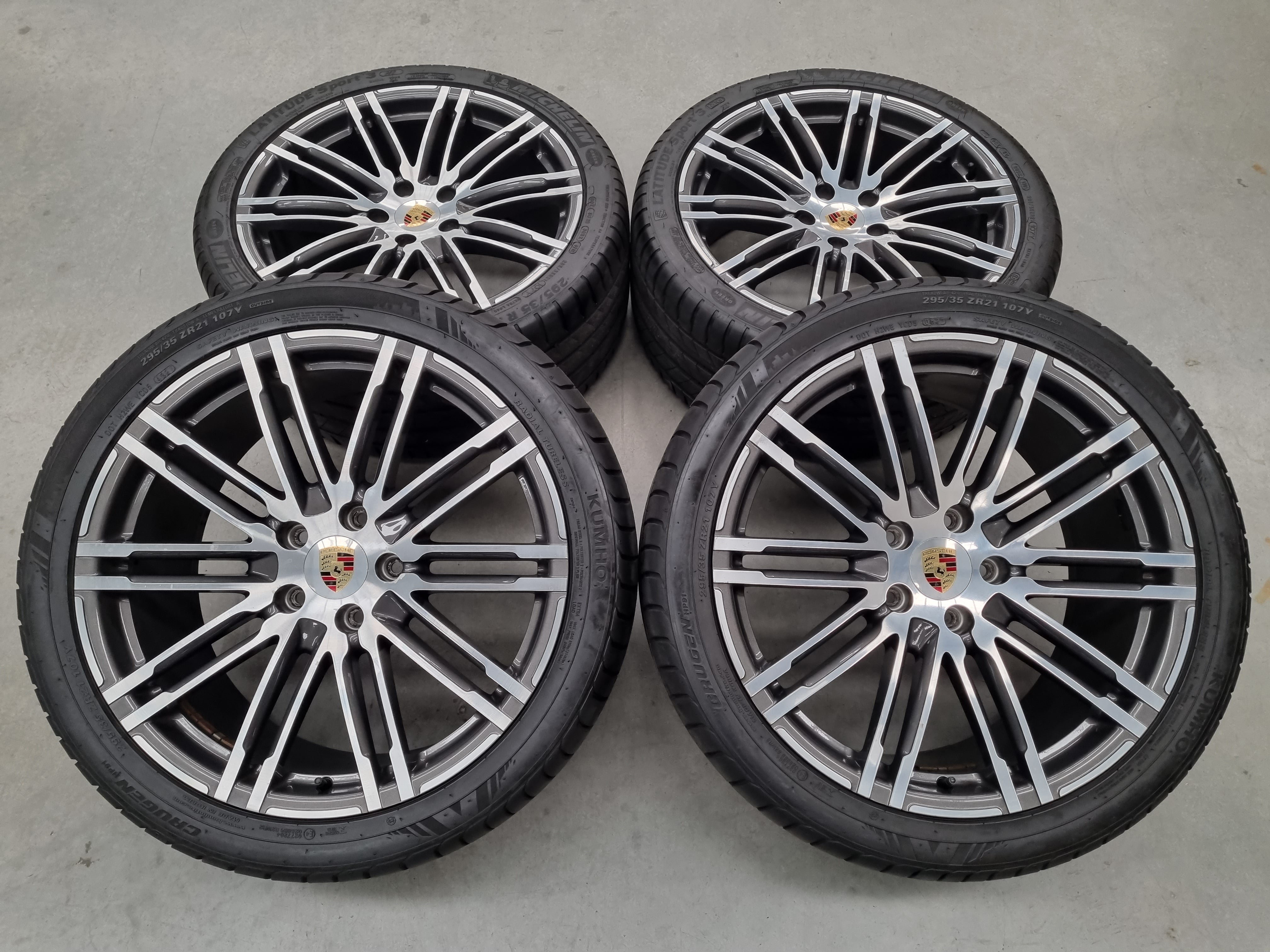 Genuine Porsche Cayenne Turbo 21 Inch Wheels and Tyres Set of 4 – Wheel ...