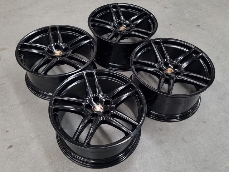 Load image into Gallery viewer, Genuine Porsche Macan 2021 Model 20 Inch Black Wheels Set of 4