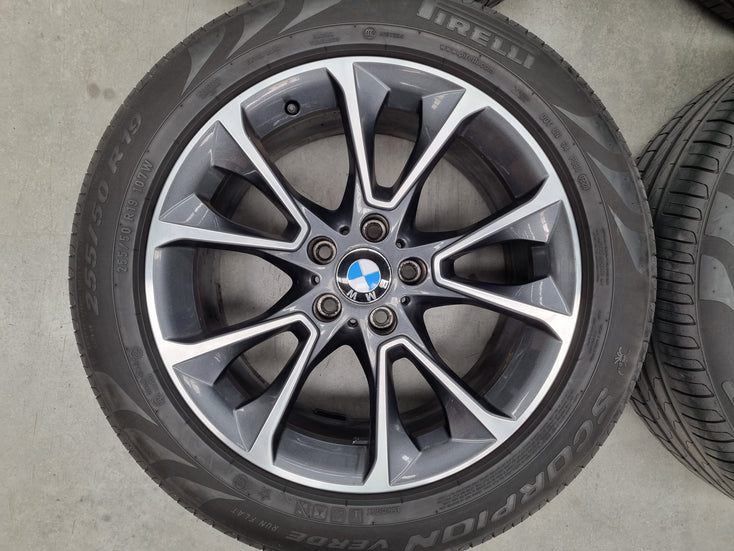 Load image into Gallery viewer, Genuine BMW X5 F15 Style 449 Grey 19 Inch Wheels and Tyres Set of 4