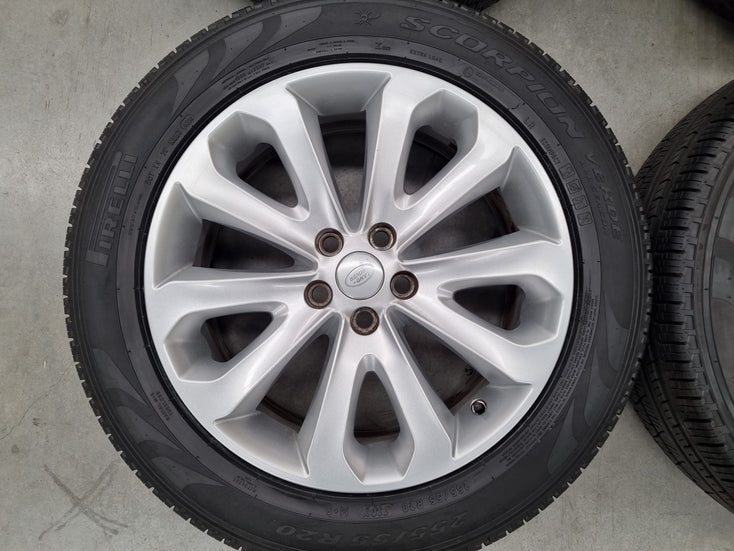 Load image into Gallery viewer, Genuine Range Rover Sport 20 Inch Silver CK52DA Wheels and Tyres Set of 4
