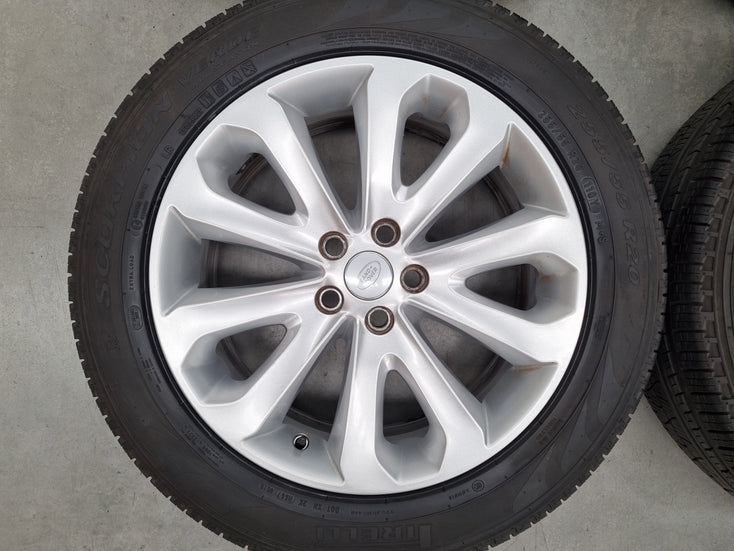 Load image into Gallery viewer, Genuine Range Rover Sport 20 Inch Silver CK52DA Wheels and Tyres Set of 4