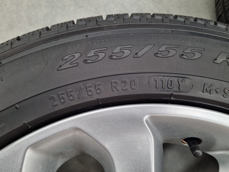 Load image into Gallery viewer, Genuine Range Rover Sport 20 Inch Silver CK52DA Wheels and Tyres Set of 4