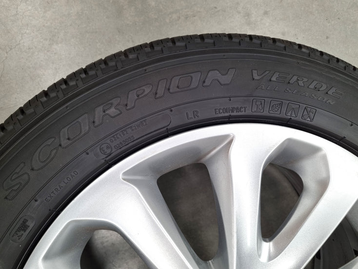Load image into Gallery viewer, Genuine Range Rover Sport 20 Inch Silver CK52DA Wheels and Tyres Set of 4