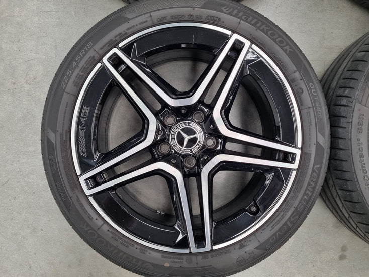 Load image into Gallery viewer, Genuine Mercedes Benz AMG A250 W177 18 Inch Wheels and Tyres Set of 4