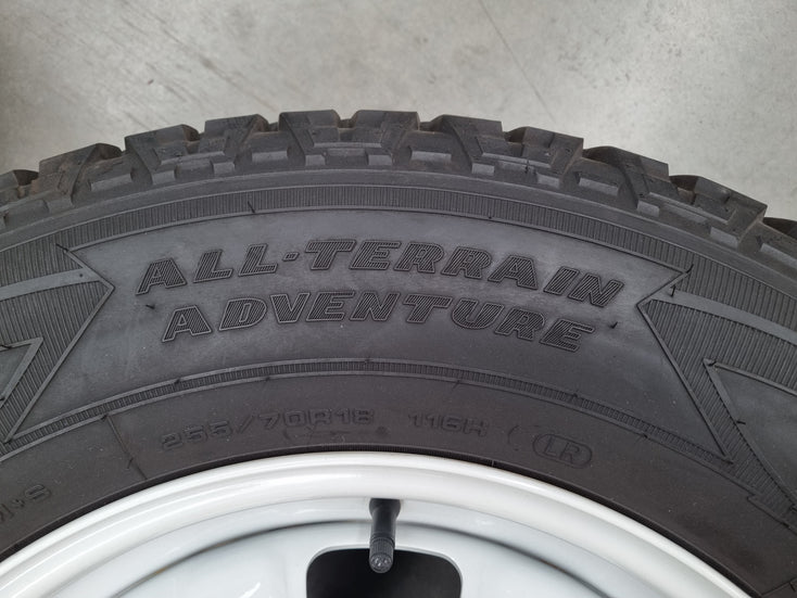 Load image into Gallery viewer, Genuine Land Rover Defender L663 Steel White 18 Inch Wheels and Tyres Set of 5